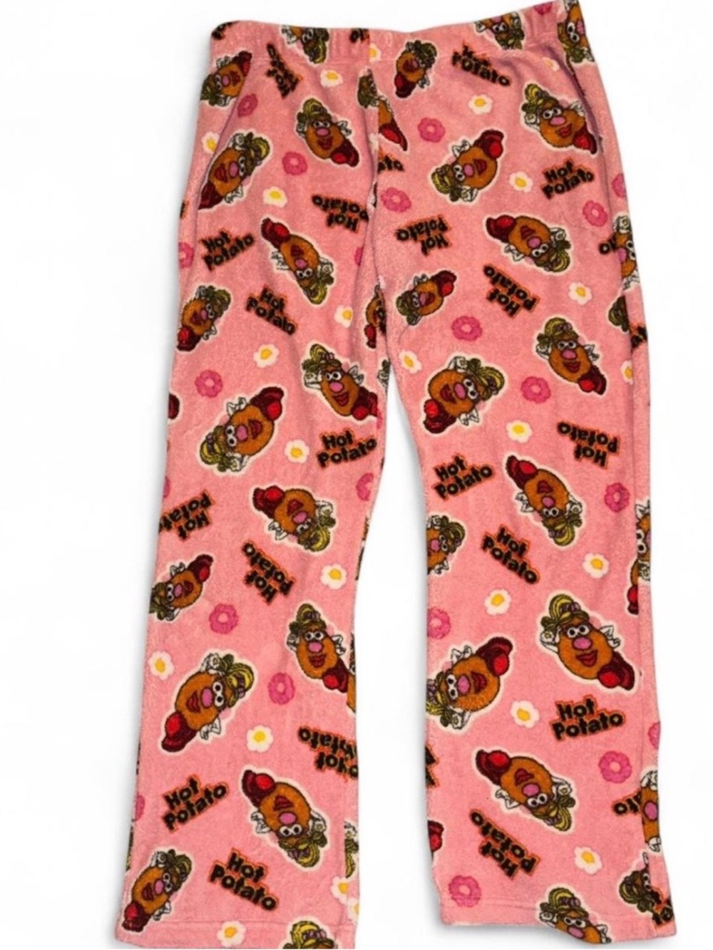 Mrs Potato Head Pink Hot Potato Plush Lounge Pajama Pants